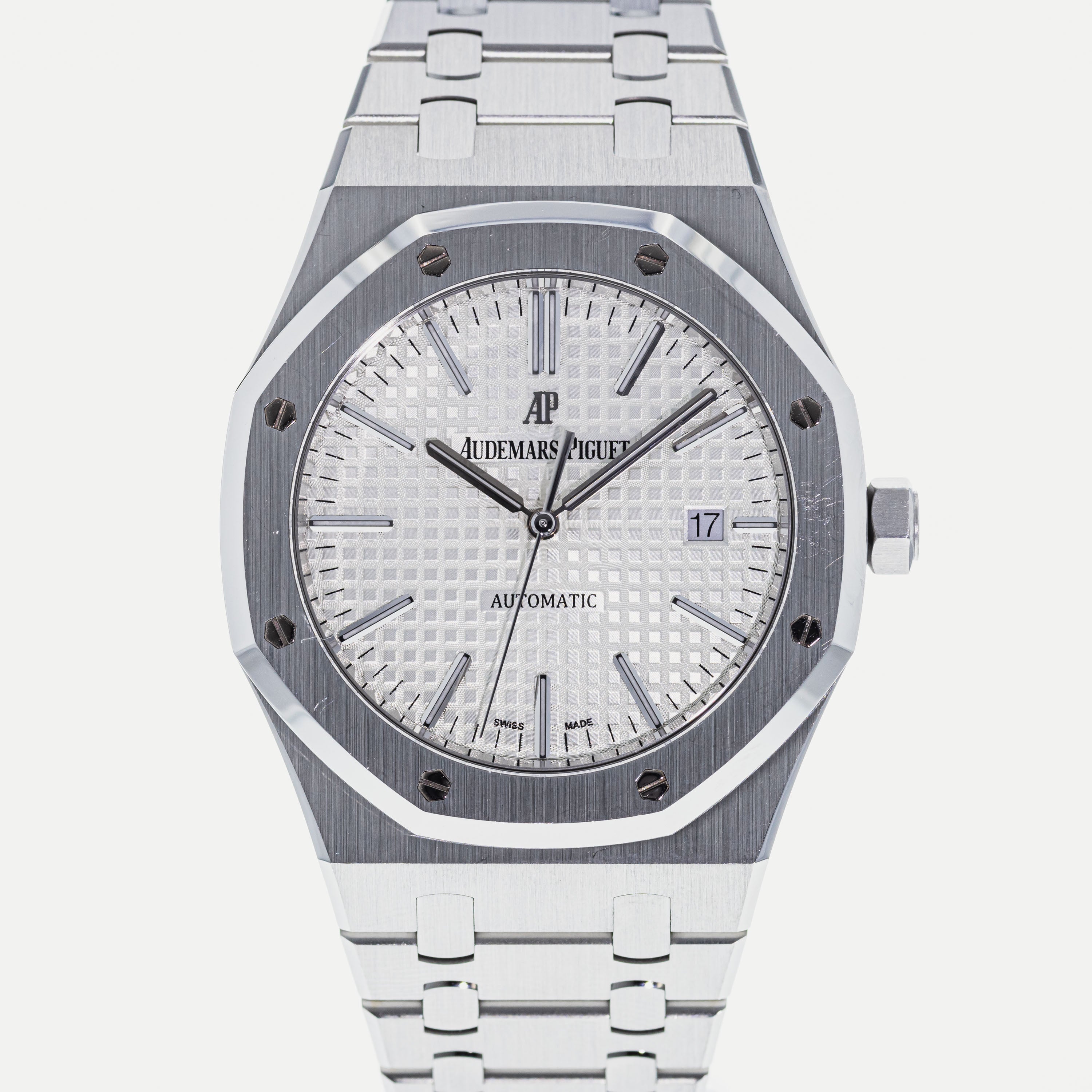 Audemars Piguet Royal Oak Blue Dial Steel Mens Watch 15400ST