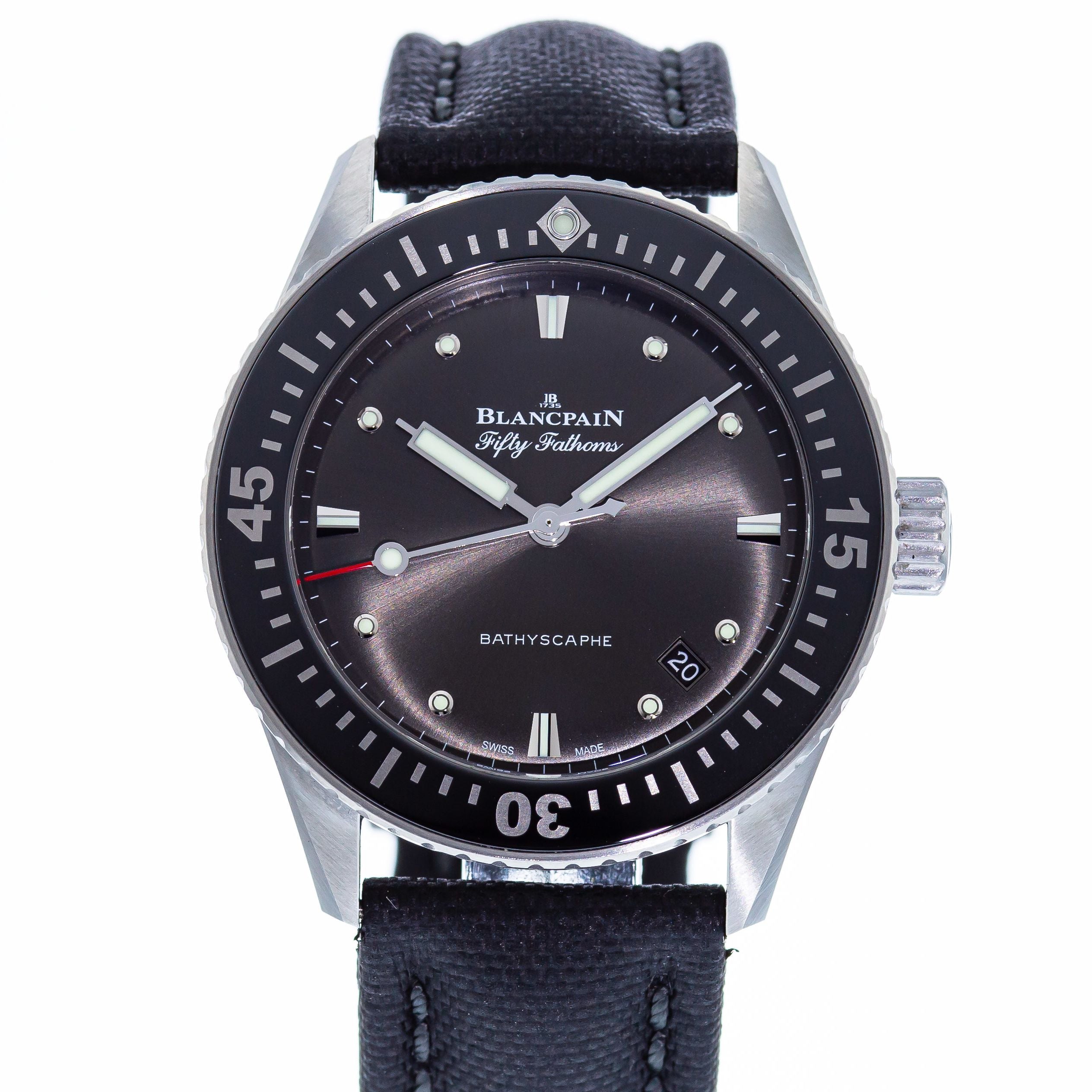 Authentic Used Blancpain Fifty Fathoms Bathyscaphe 5100B 1110 B52A