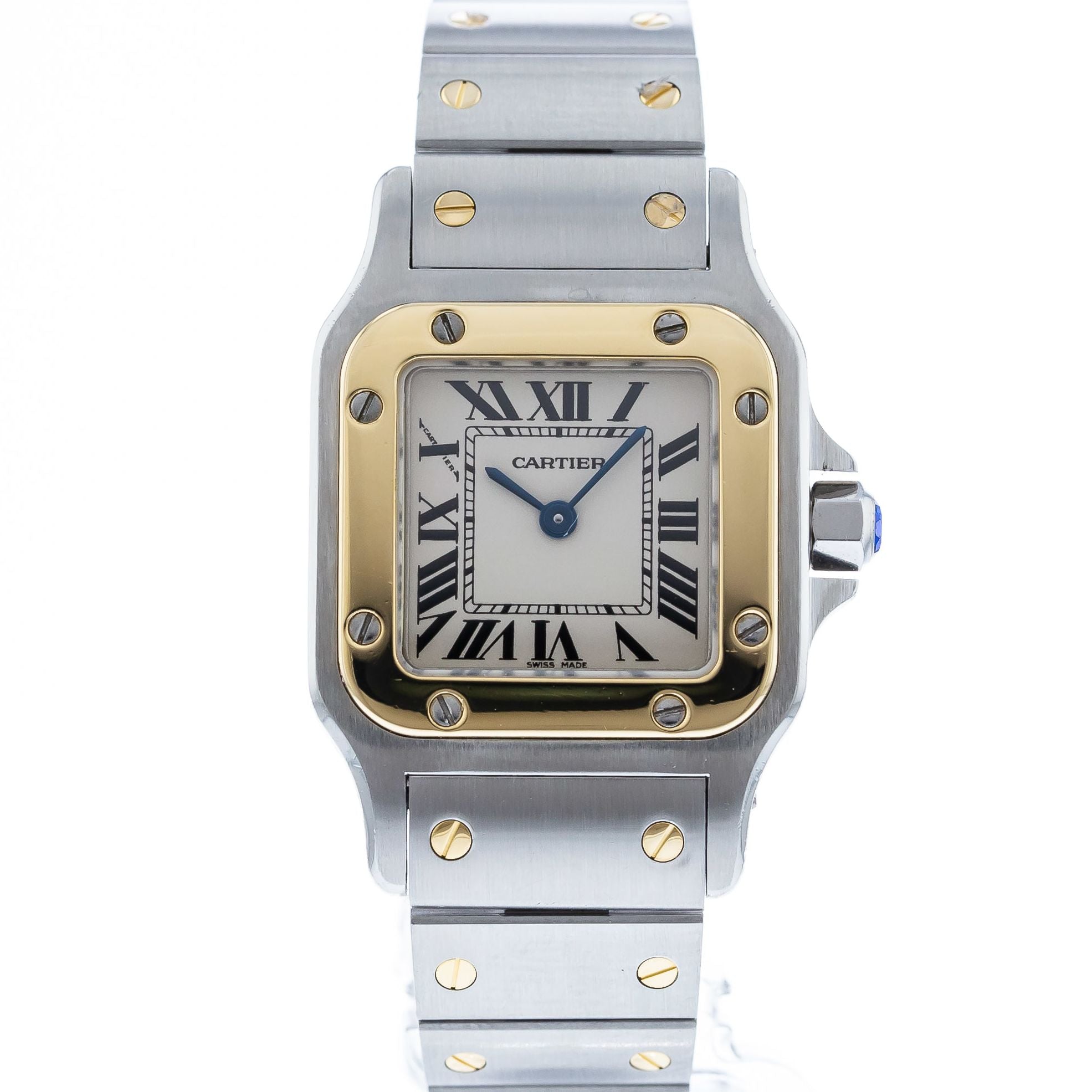 Authentic Used Cartier Santos Galbee W20012C4 Watch 10 10 CAR S0LCGF