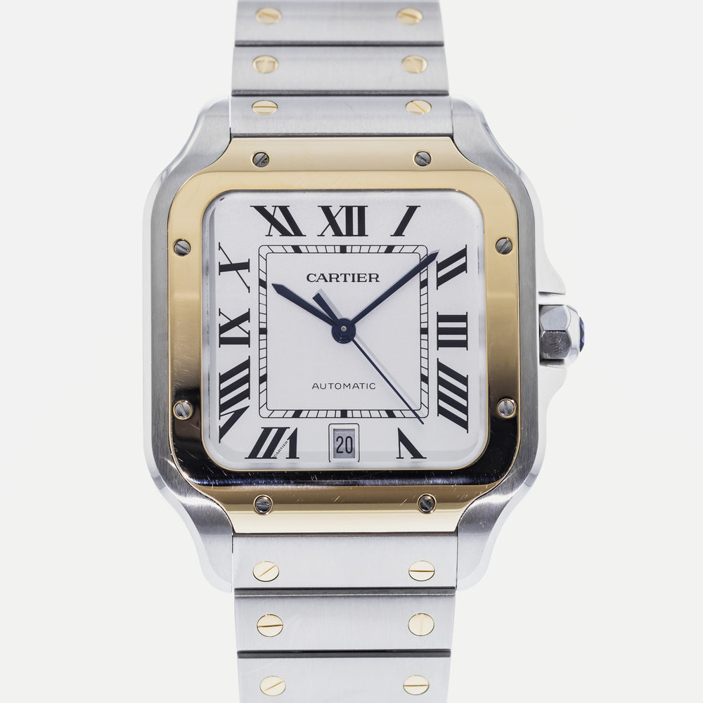 Authentic Used Cartier Santos de Cartier Large W2SA0009 Watch 10