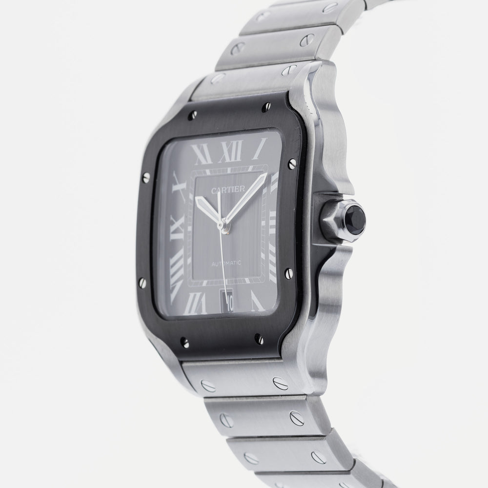 Authentic Used Cartier Santos de Cartier Large WSSA0037 Watch (10-10 ...