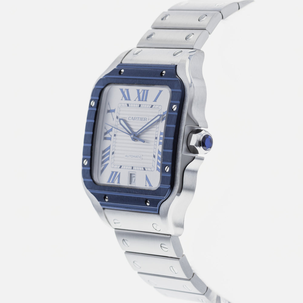 Authentic Used Cartier Santos de Cartier Large WSSA0047 Watch (10-10 ...