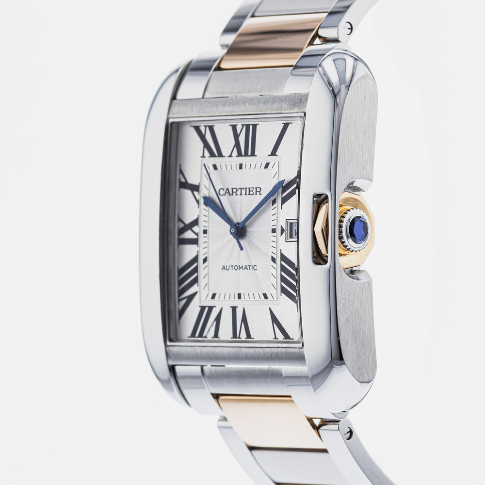 Cartier, Tank Anglaise, Steel and Rose Gold