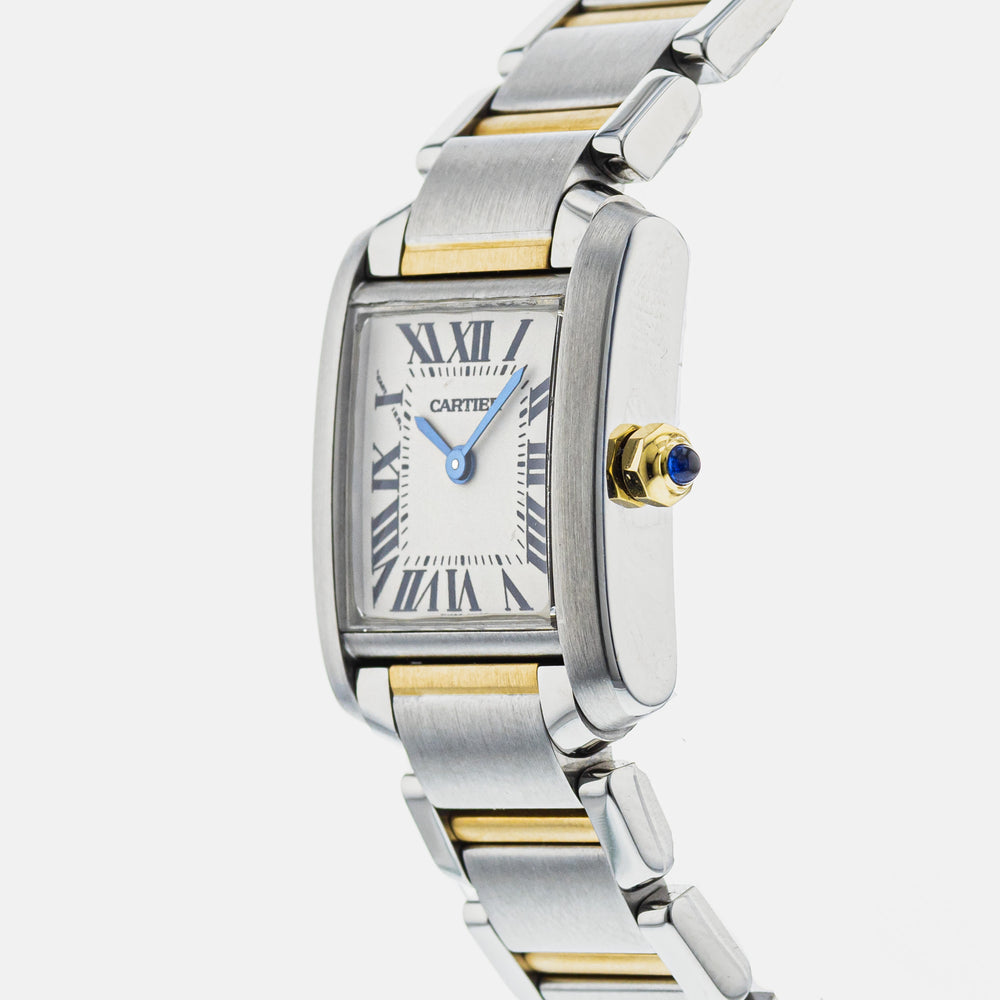 Small Cartier Two-Tone Tank Francaise Watch W51007Q4.