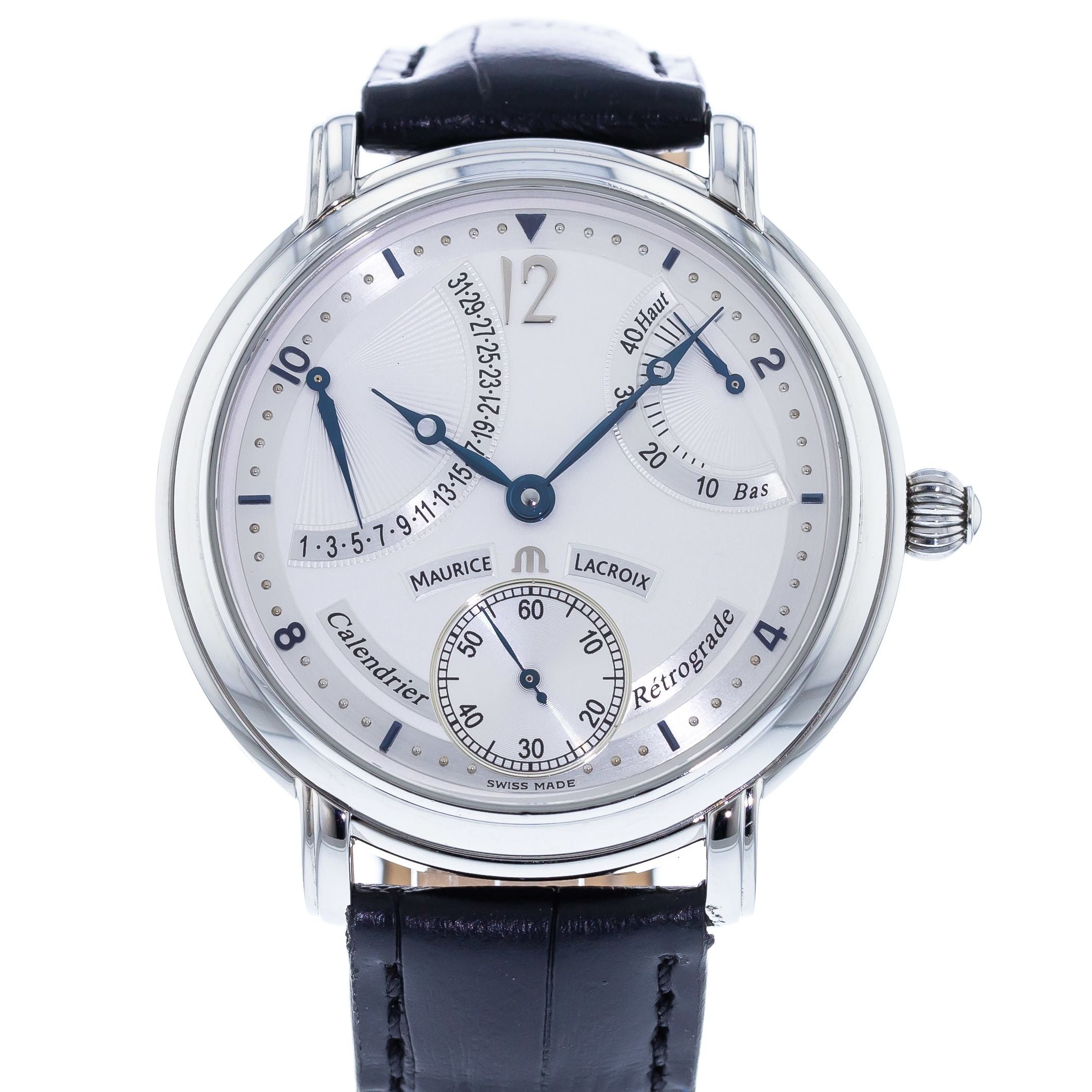 Authentic Used Maurice Lacroix Masterpiece Retrograde Calendrier 
