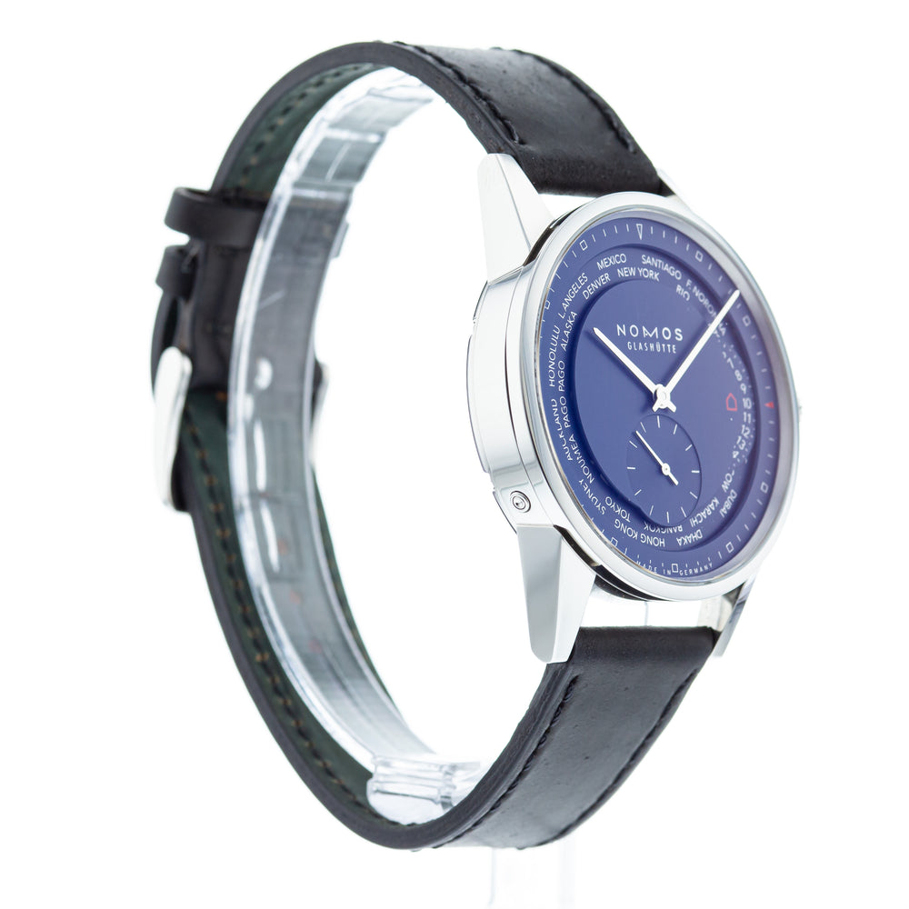 Nomos Zurich World Time Midnight Blue 807 6