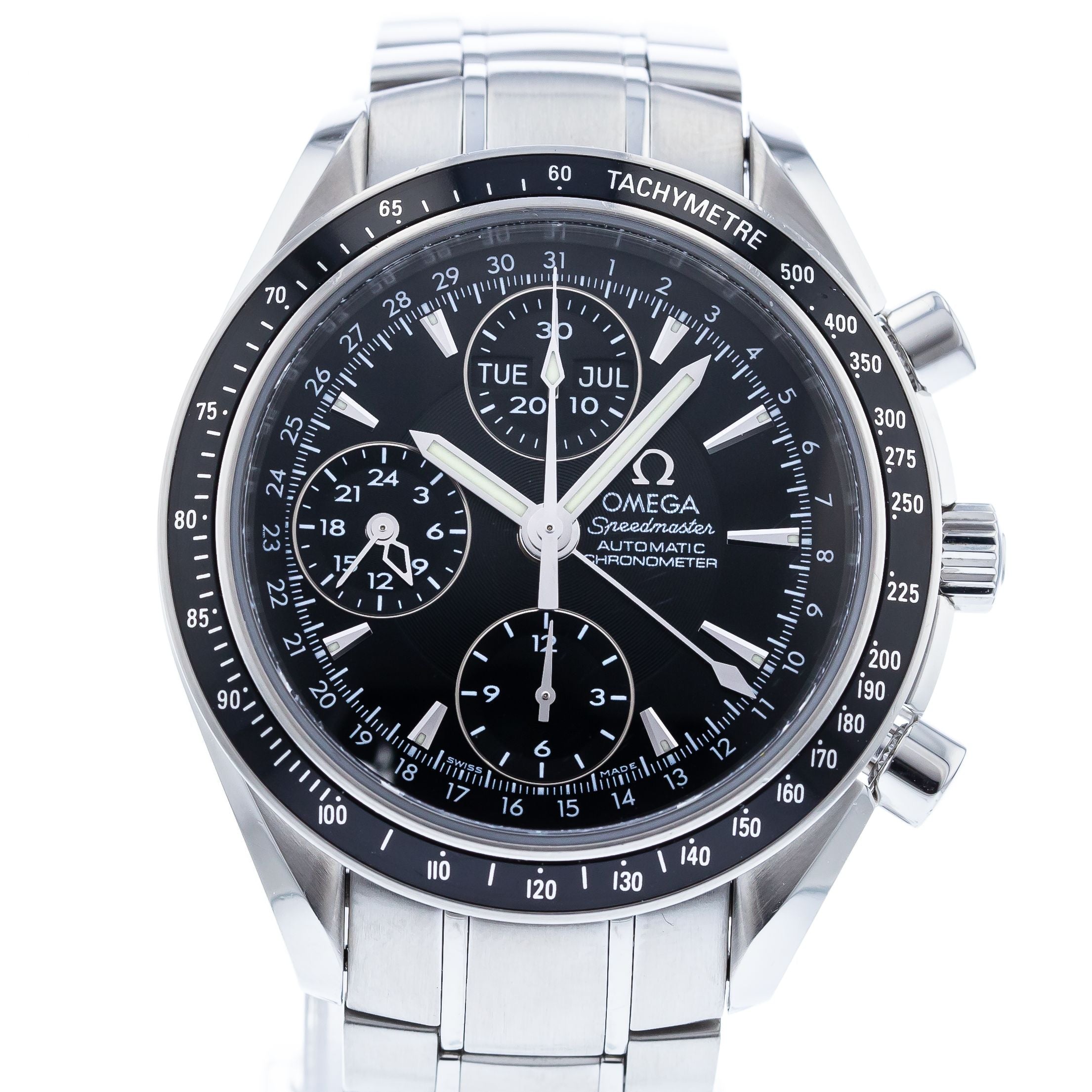 Authentic Used OMEGA Speedmaster Day Date 3220.50.00 Watch 10 10