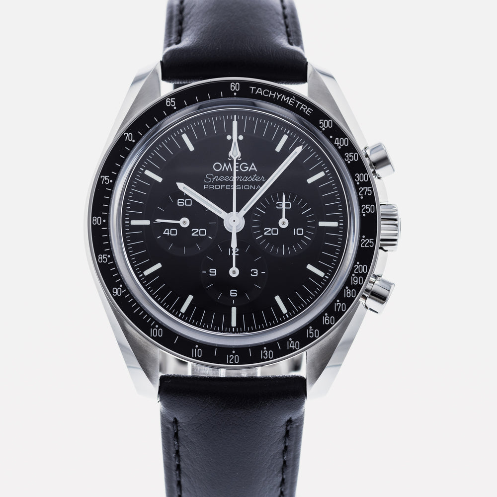 Omega Speedmaster Moonwatch Professional Co-Axial Master Chronometer  Chronograph 42mm Black (Leather)