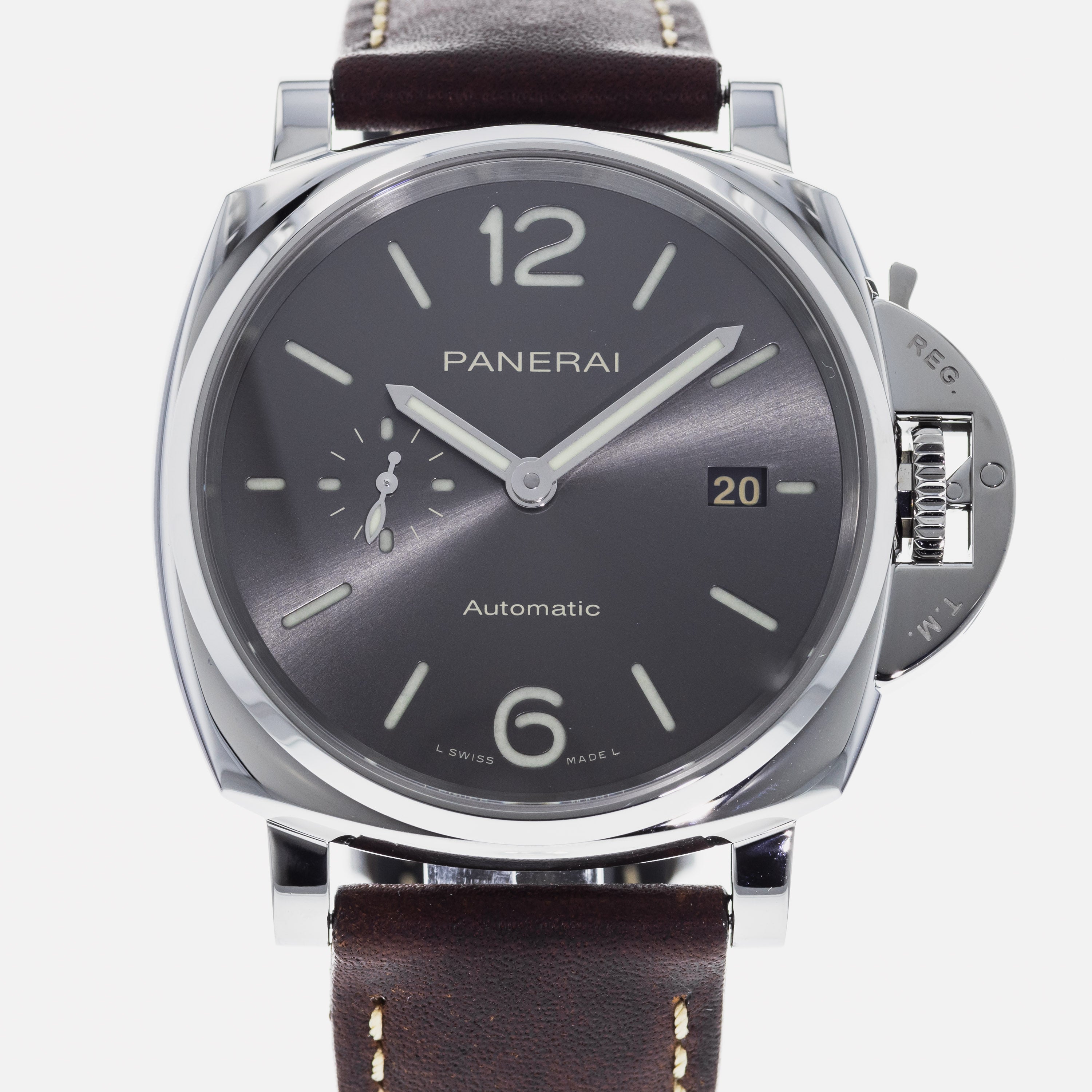 Authentic Used Panerai Luminor Due 3 Days Acciaio PAM 904 Watch