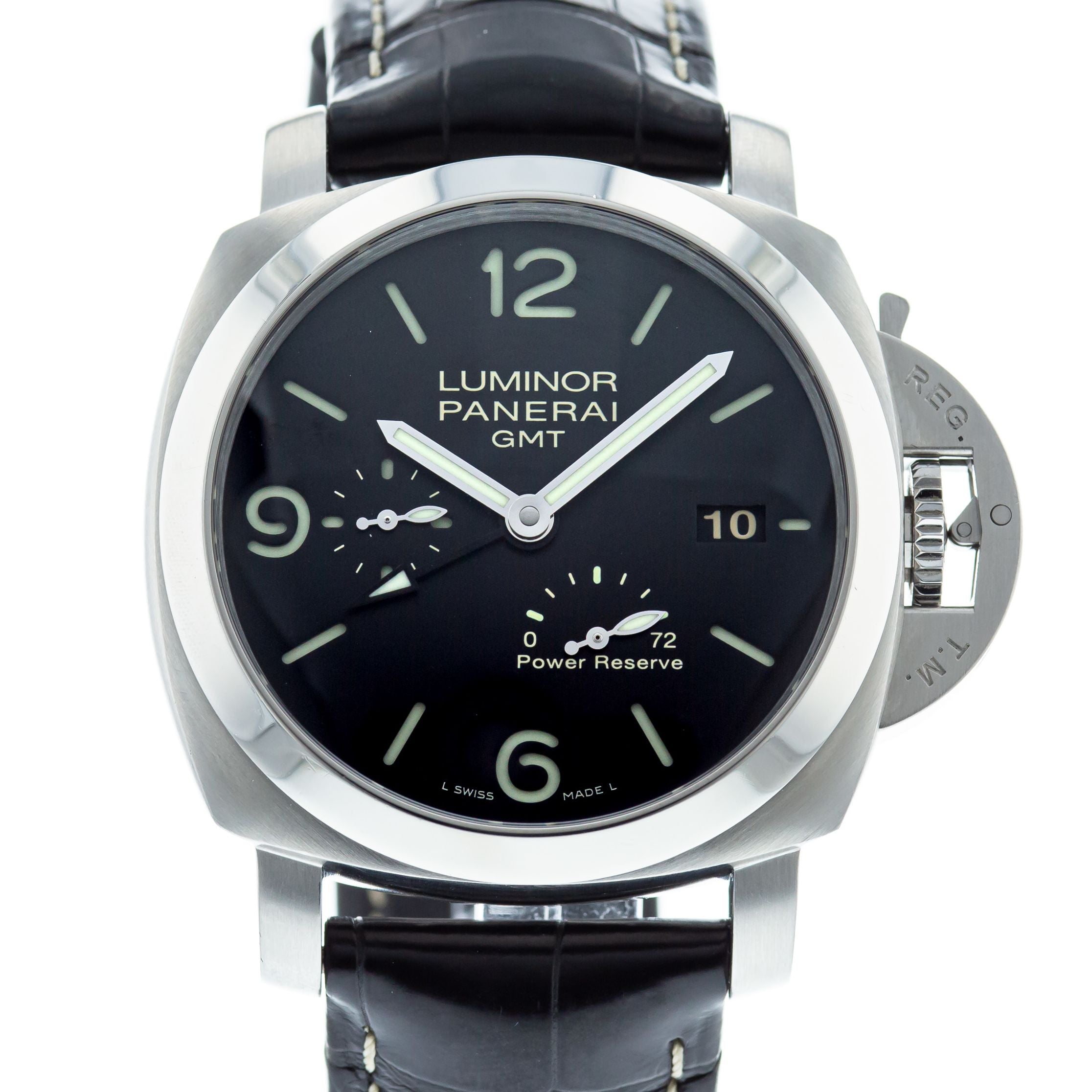 Authentic Used Panerai Luminor GMT 3 Days PAM 347 Watch 10 10 PAM