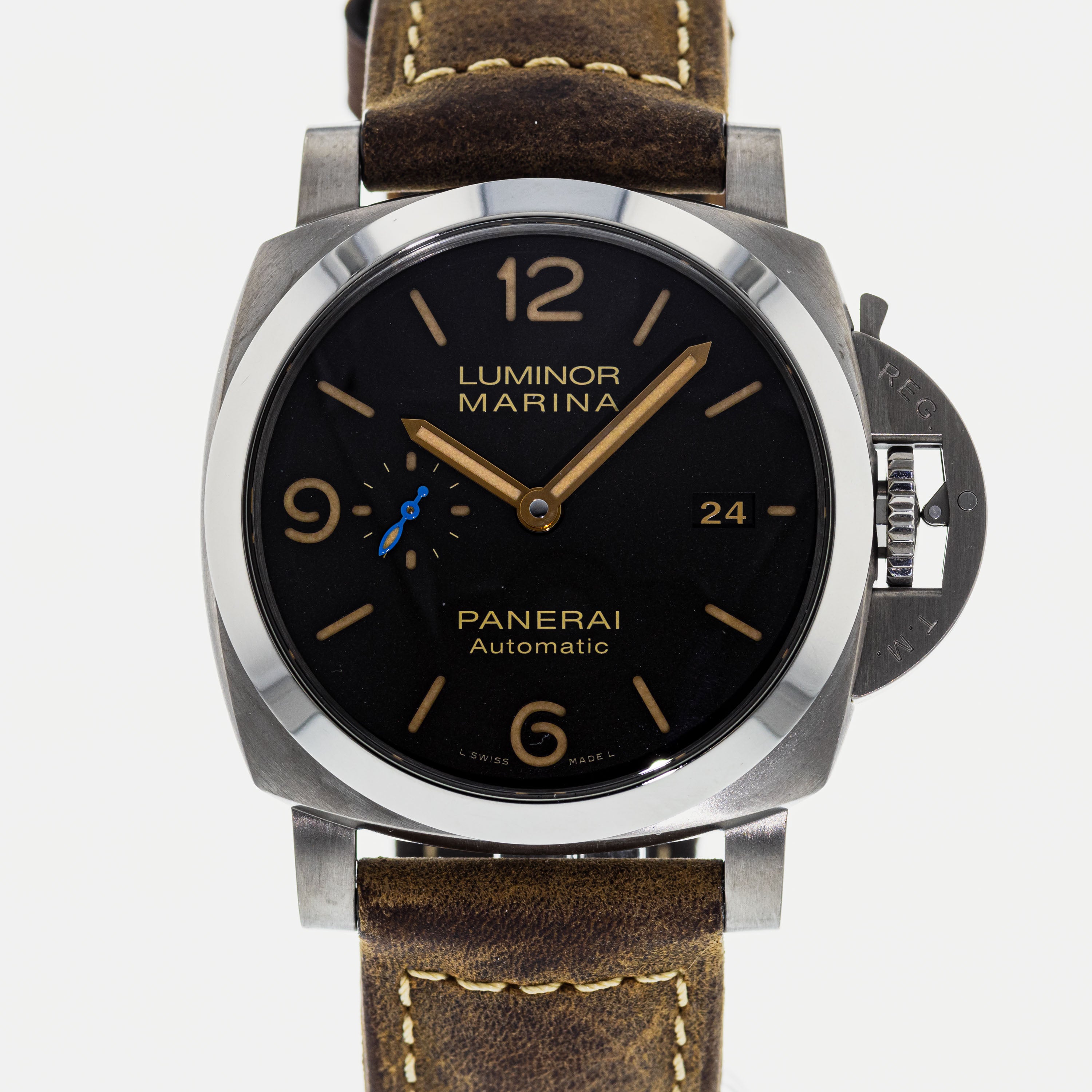 Authentic Used Panerai Luminor Marina 1950 3 Days Titanio PAM 1351