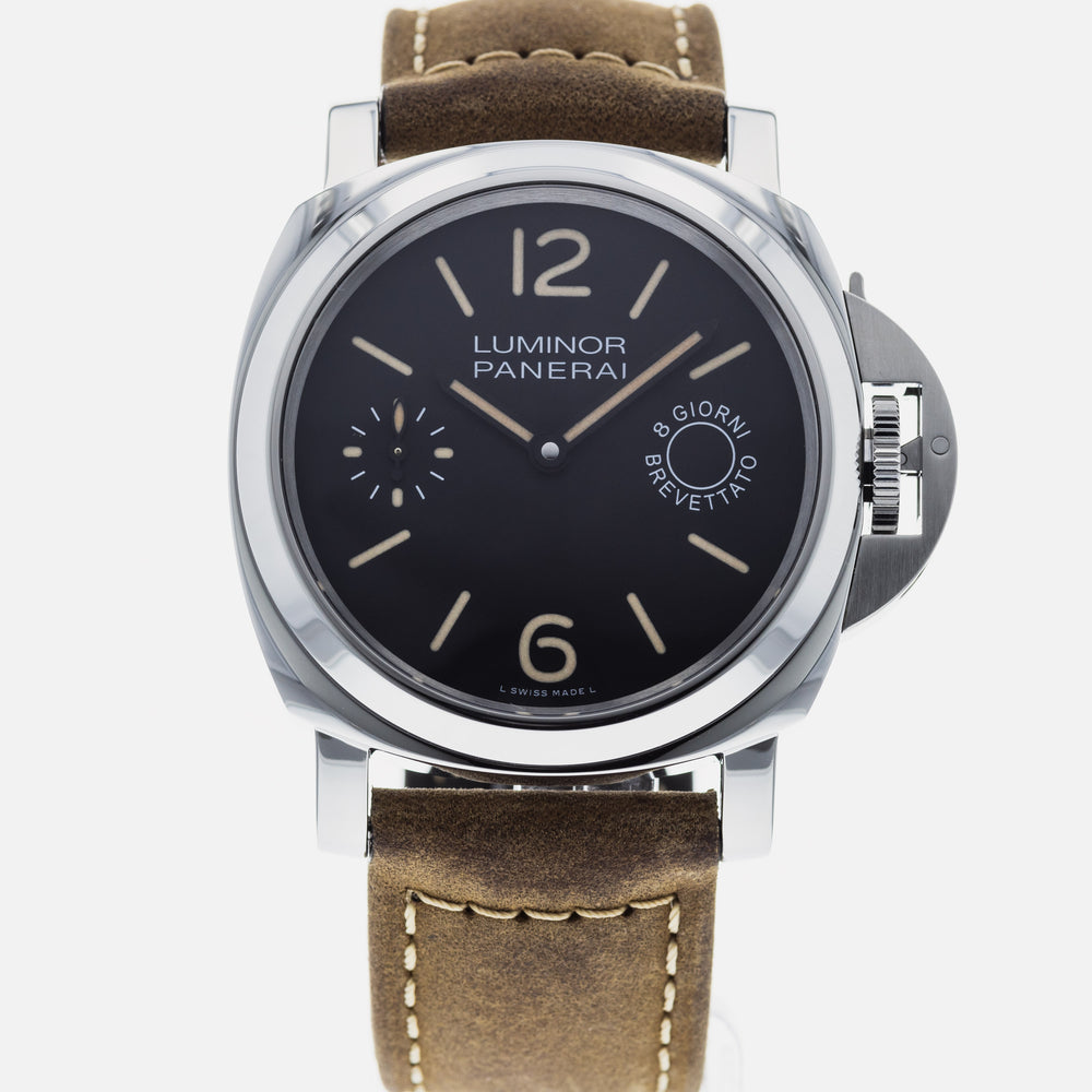 Authentic Used Panerai Luminor Marina 8 Days Acciaio PAM 590 Watch