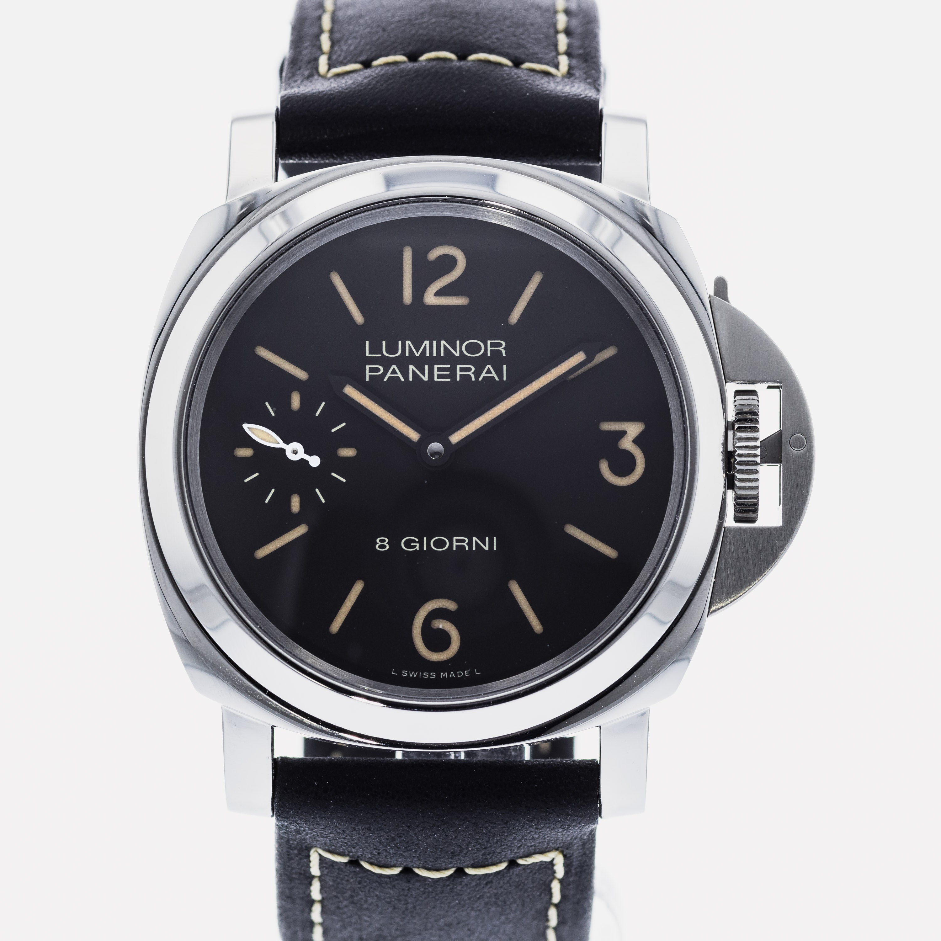 Authentic Used Panerai Luminor Base 8 Giorni PAM 915 Watch 10 10