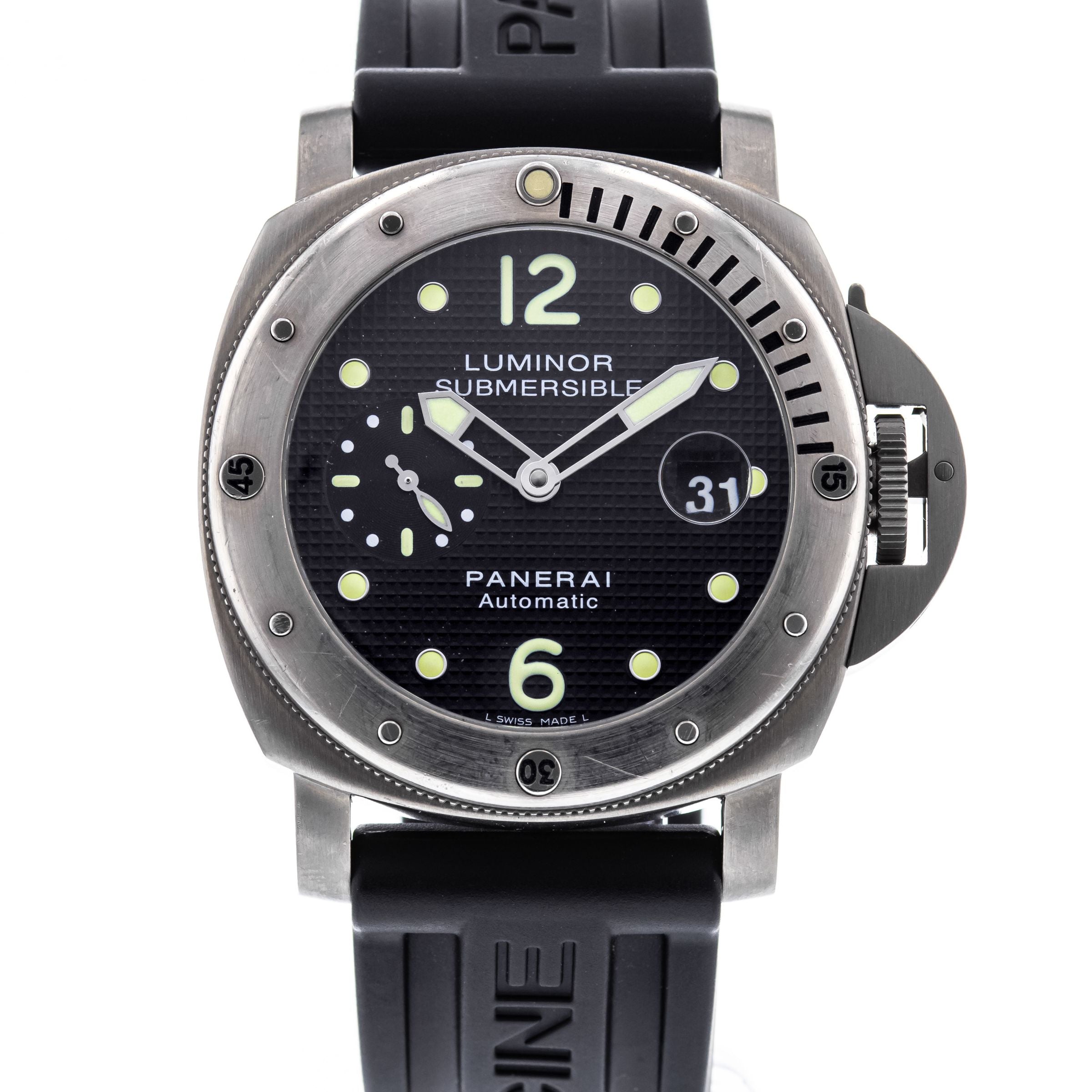 Authentic Used Panerai Luminor Submersible PAM 025 Watch 10 10