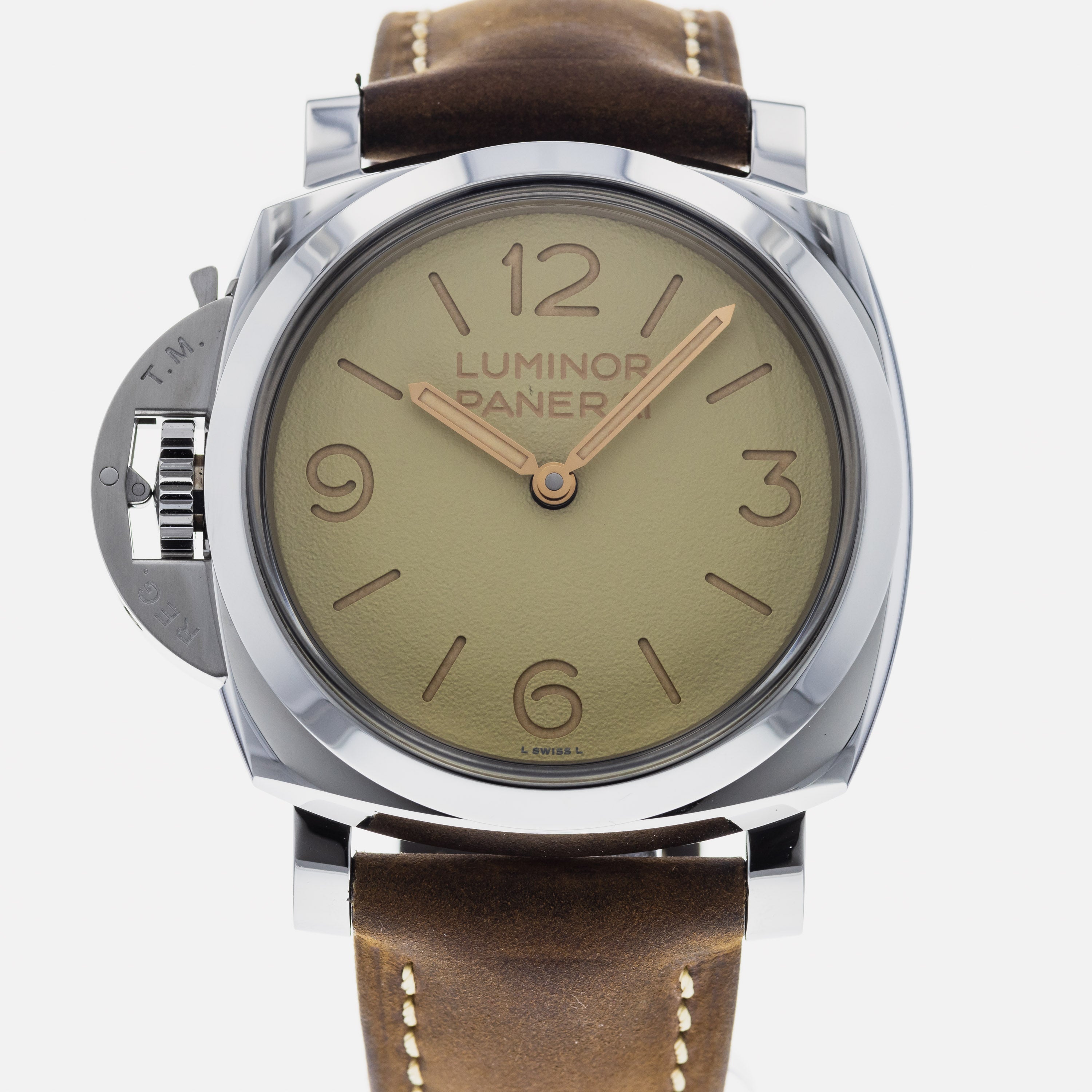 Authentic Used Panerai Luminor 1950 Left Handed PAM 1075 Watch 10