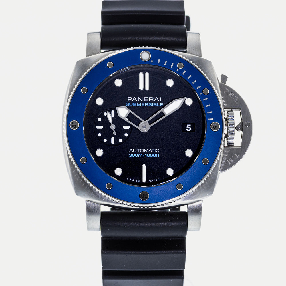 Authentic Used Panerai Submersible Azzurro E Boutique Limited