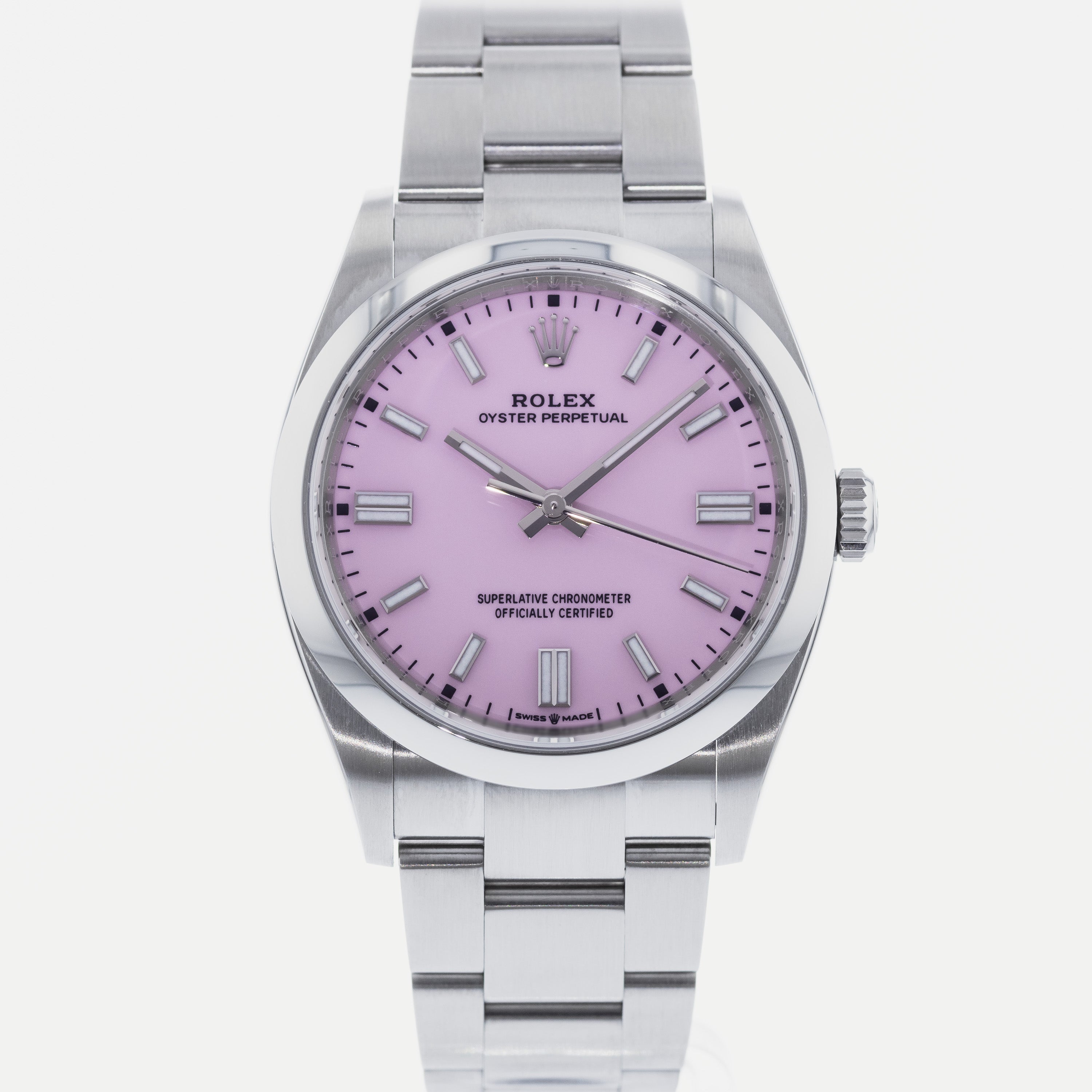 Rolex Oyster Perpetual 36 Pink Dial Oyster Bracelet Watch 126000