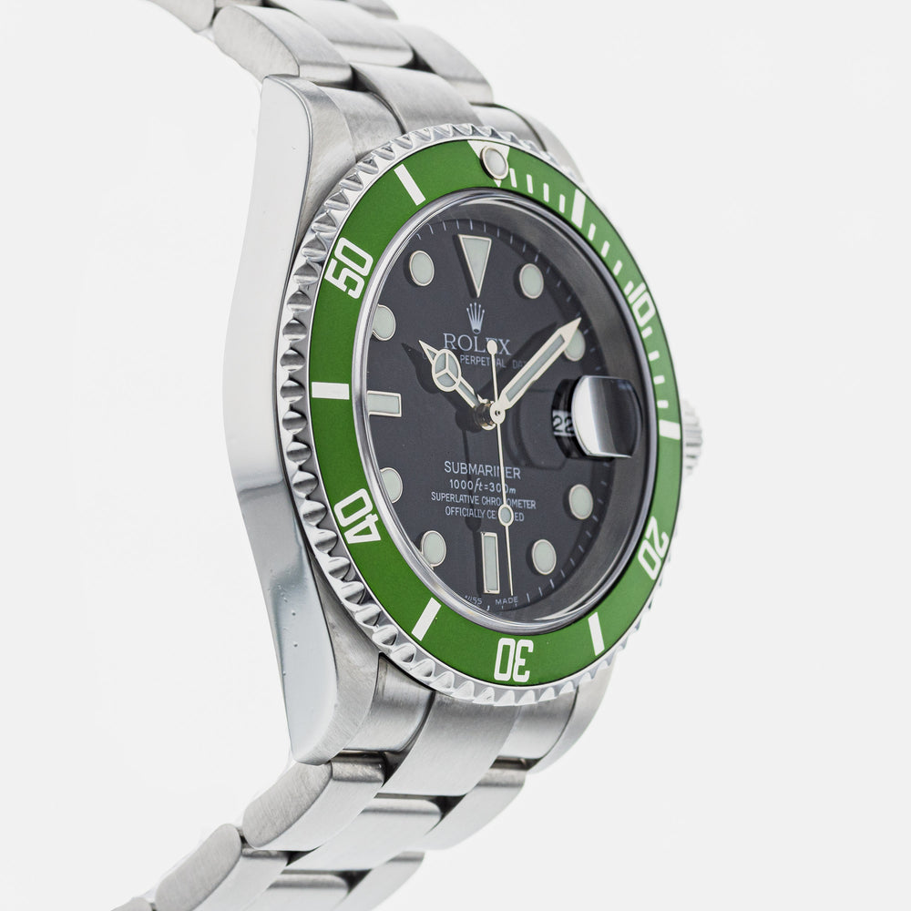 Authentic Used Rolex Submariner Kermit 16610LV Watch (10-10-ROL-6G3H7X)