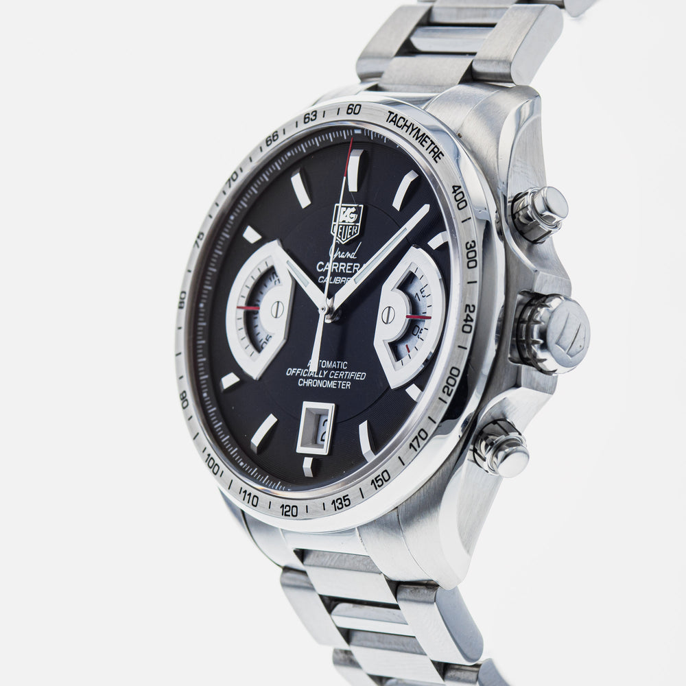 Tag Heuer Grand Carrera Black Dial Automatic Mens Watch CAV511A