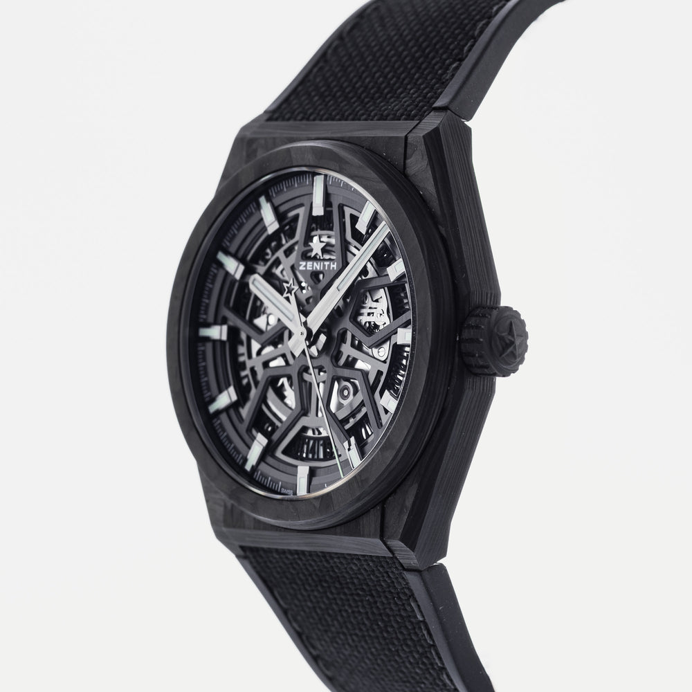 Zenith Defy Classic Black Carbon Automatic Watch for Men