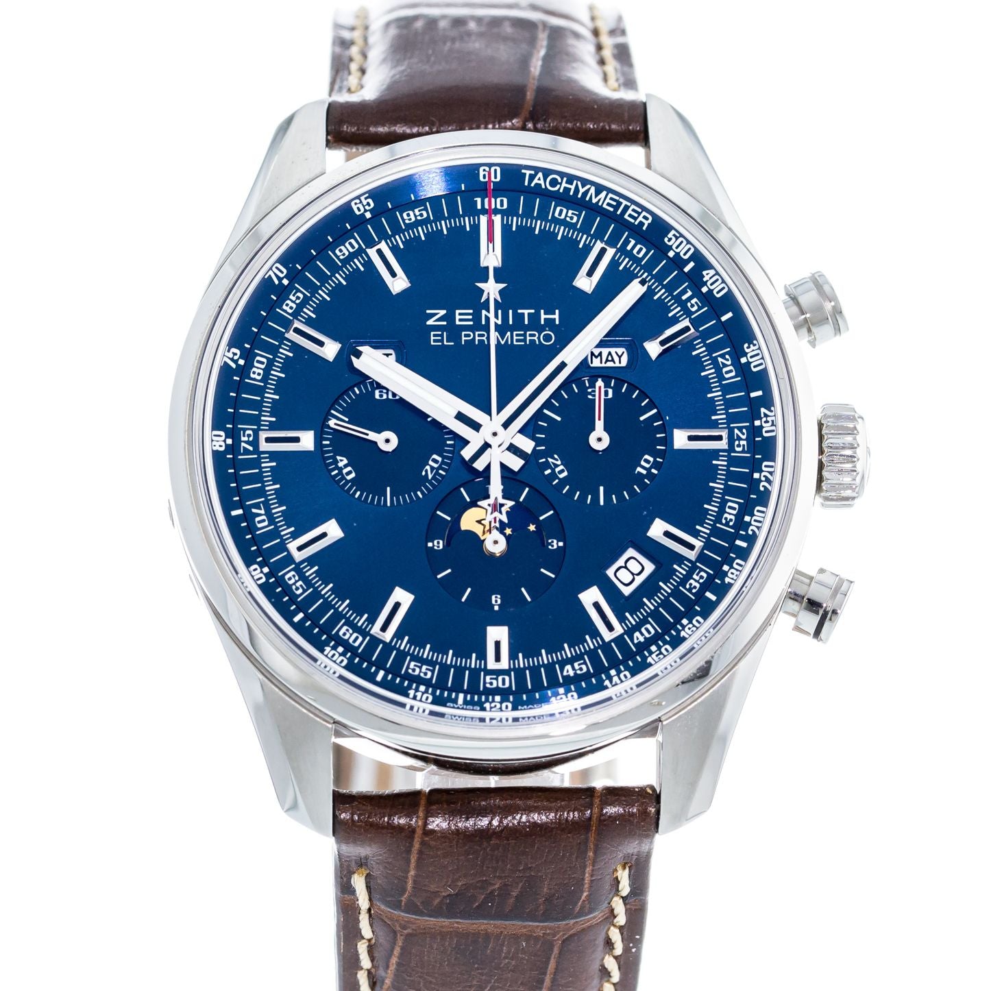 Authentic Used Zenith El Primero Complete Calendar 