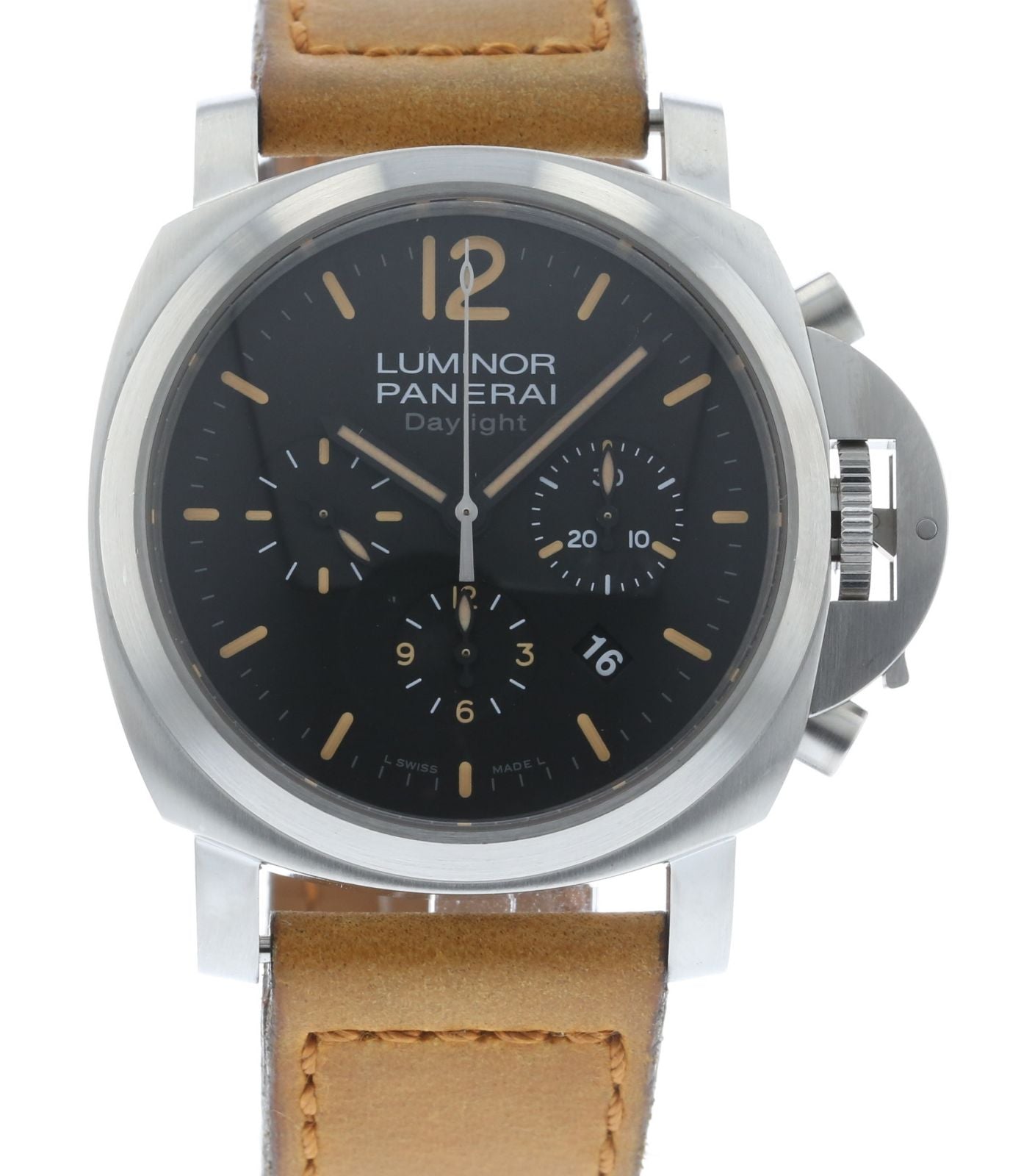 Authentic Used Panerai Luminor Chrono Daylight PAM 356 Watch 10