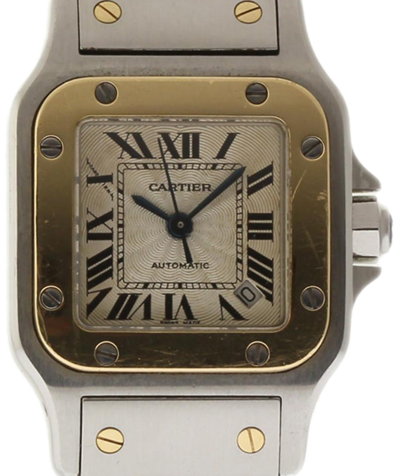 Authentic Used Cartier Santos Galbee W20057C4 Watch 10 20 CAR 2U17VL