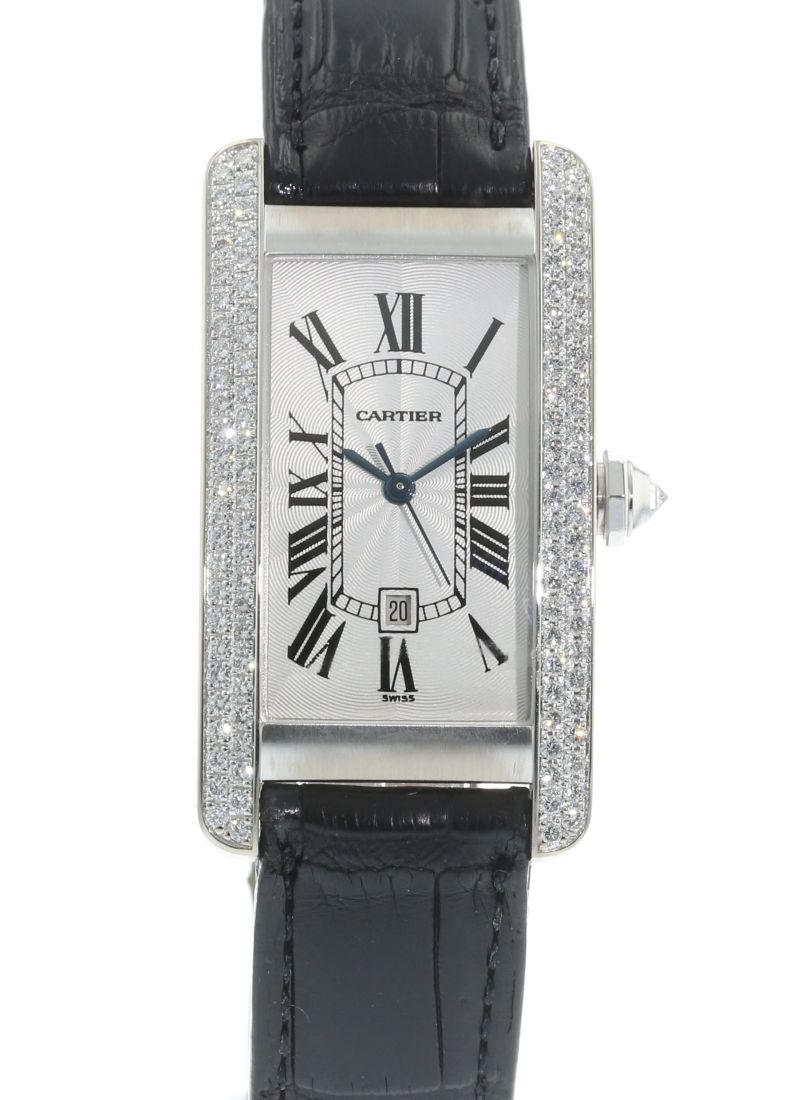 Authentic Used Cartier Tank Americaine 1726 Watch 10 10 CAR A48VXQ