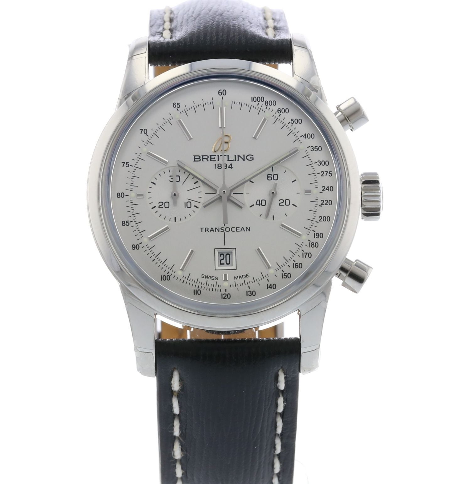 Authentic Used Breitling Transocean Chronograph 38 A41310 Watch