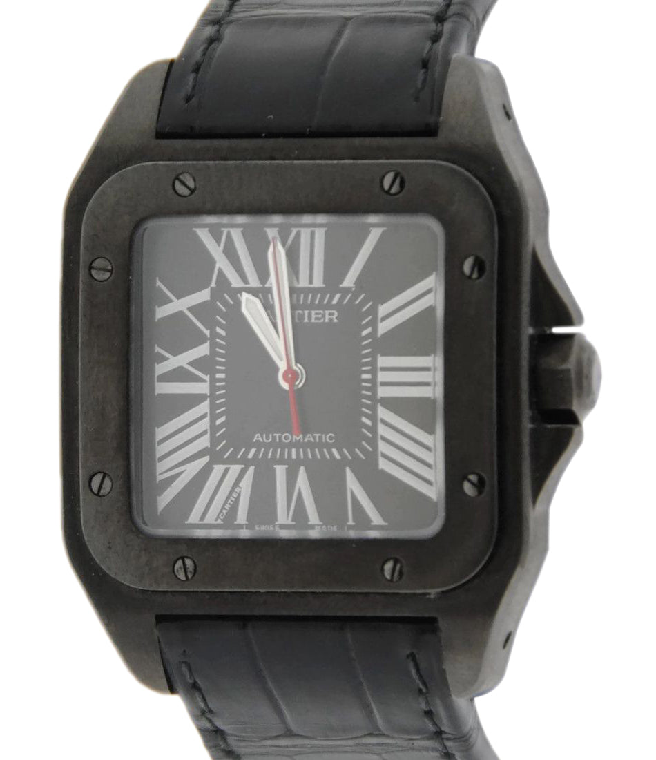Authentic Used Cartier SANTOS 100 DLC WSSA0006 Watch (10-20-CAR-K7EA6L)