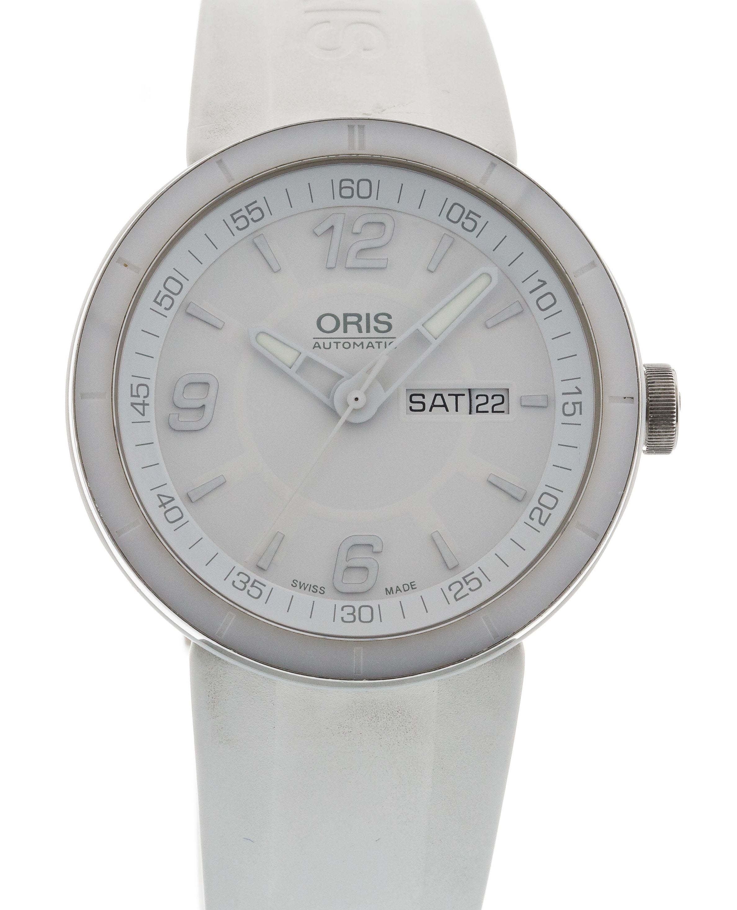 Authentic Used Oris TT1 Day Date 01 735 7651 4166 07 4 25 07 Watch