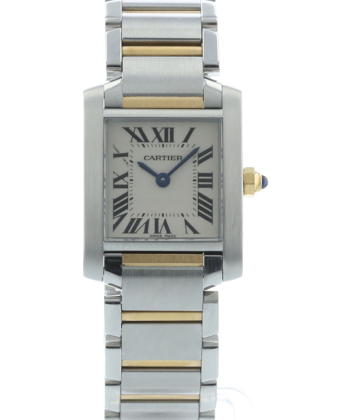 Pre-owned Cartier Tank Francaise Steel And gold