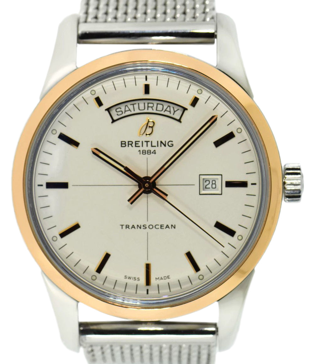 BREITLING  TRANSOCEAN, A STAINLESS STEEL AUTOMATIC WRISTWATCH